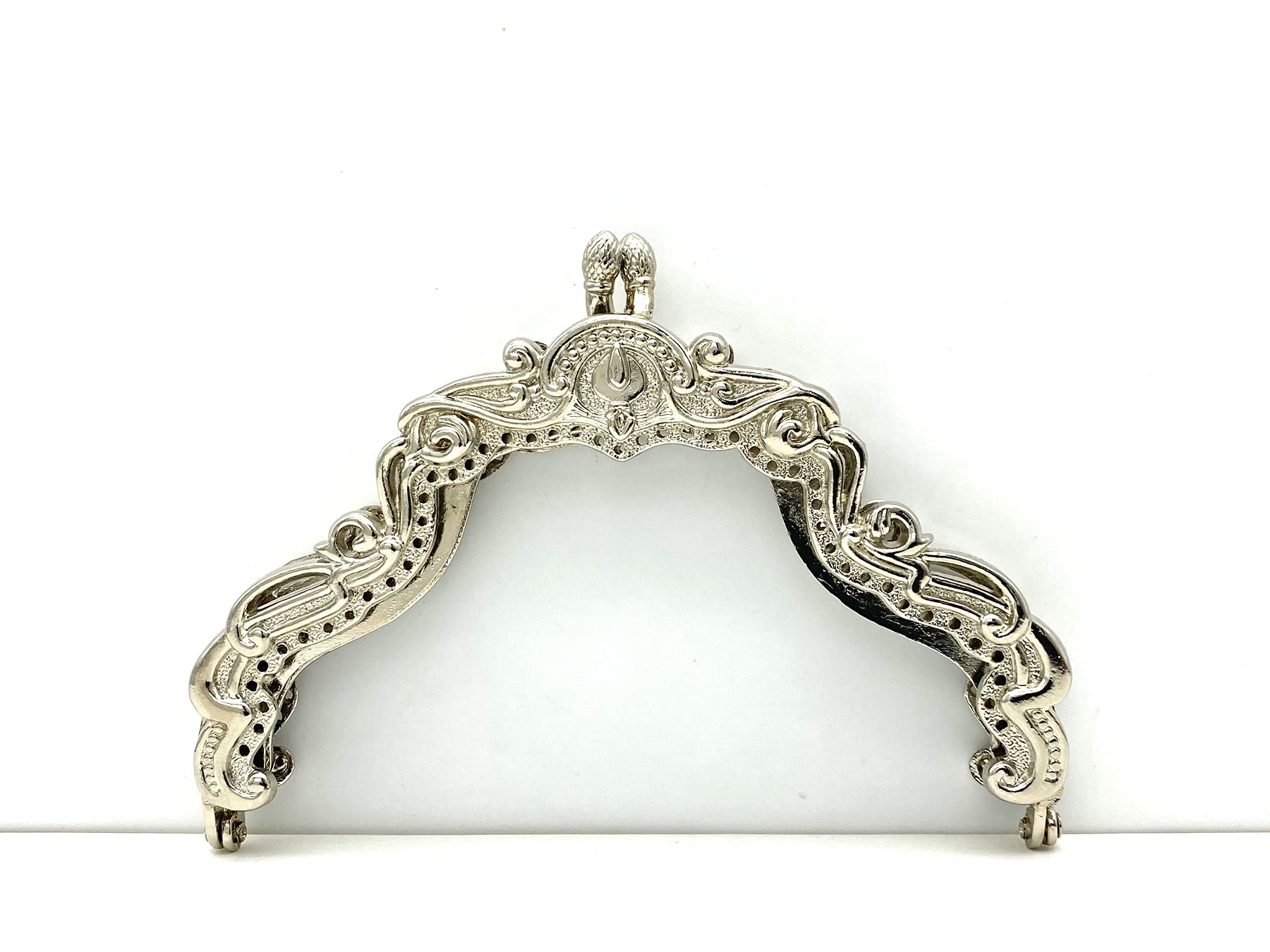 Cadre de sac à main vintage en alliage de zinc à vis 12,5 x 7,5 cm