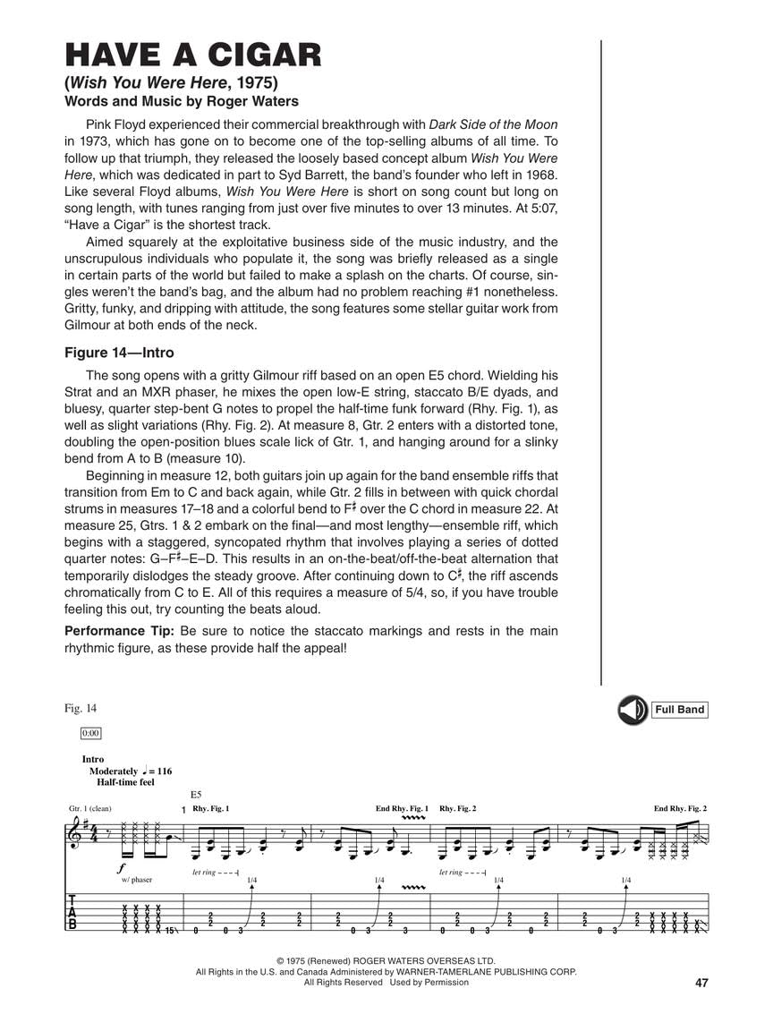 Pink Floyd - Guitar Signature Licks: A Step-by-Step Breakdown of David Gilmour's Guitar Styles and Techniques
