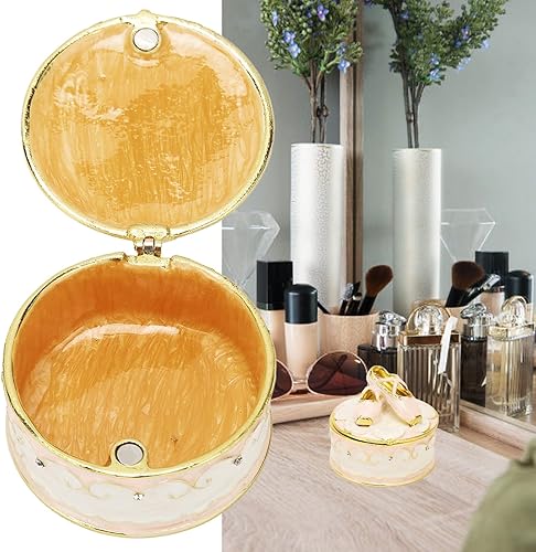 Vista 4 de Pssopp Joyero de ballet para zapatos, caja de baratijas, con bisagras, esmaltada, decorativa, para baile, adorno, anillo para regalo