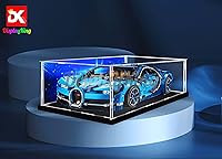 Vista 3 de Vitrina acrílica compatible con Lego 42083 42115 42056 42096 42143 (juego de modelos no incluidos)