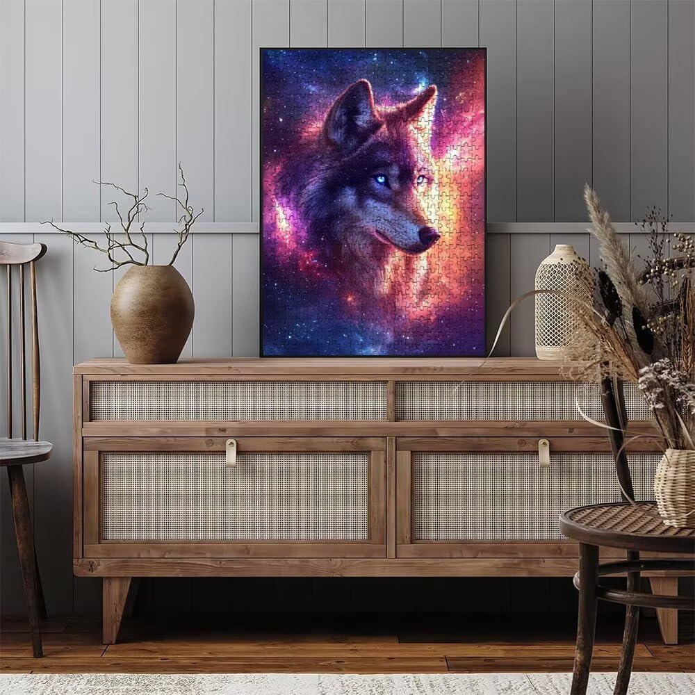 Puzzle 5000 Pezzi, Lupo Stellare 3D Puzzle per Adulti Impegnativo, Educa Puzzles Artistico, Divertente E Stimolante Puzzles Decorativo per La Famiglia, Regalo e Decorazione Pareti DX0YL6-943