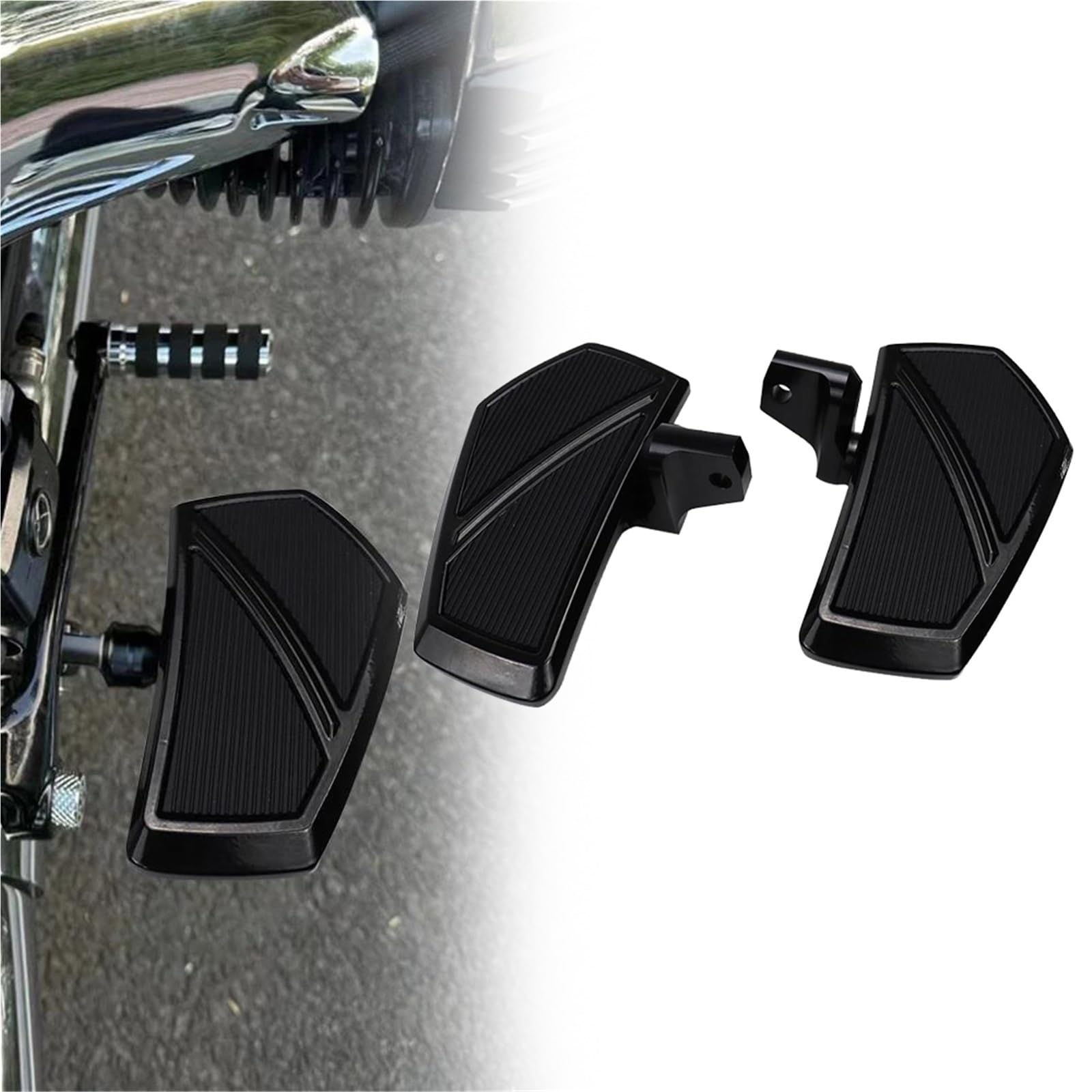 Repose-Pieds Conducteur R18 Transcontinental à grip ajustable et isolation vibratoire