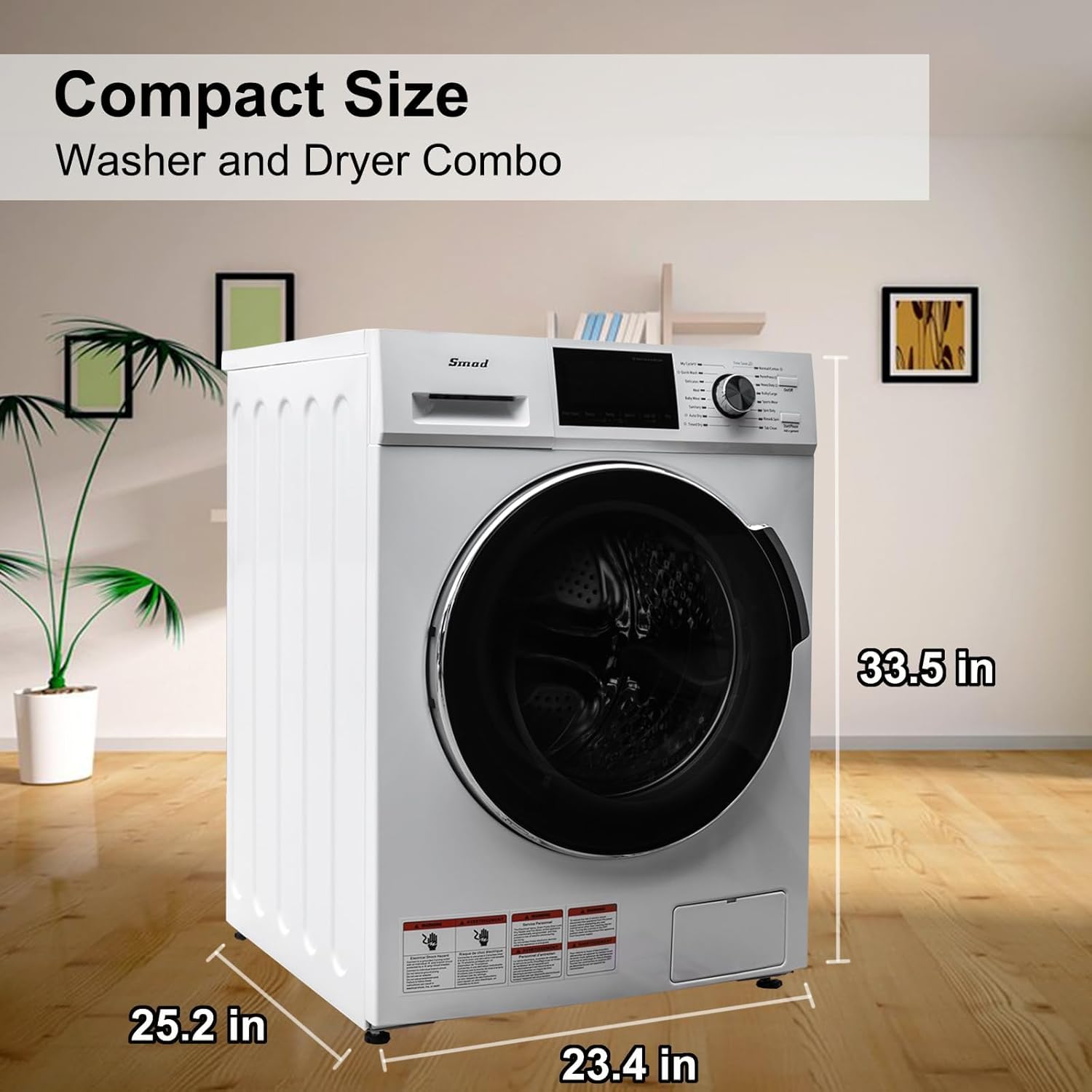 2-in-1 Front Load Washer and Dryer Combo 24
