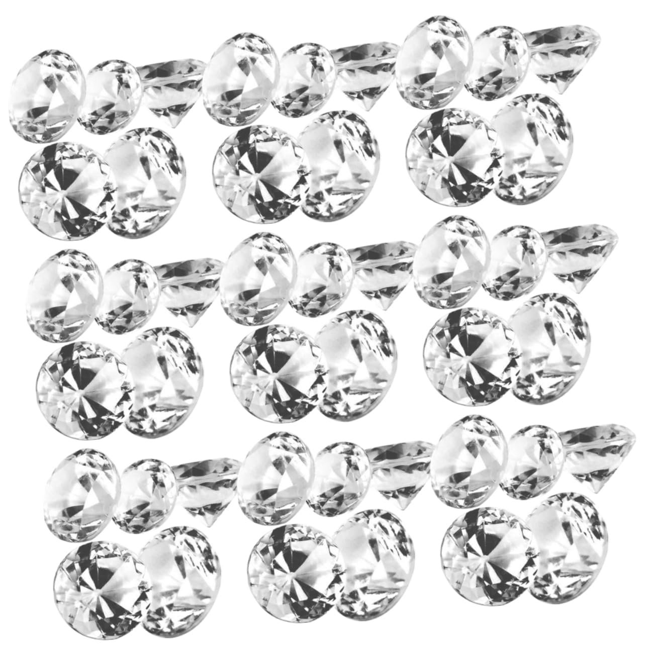 Acryliques transparents Homoyoyo : strass pour boîte maquillage et fête