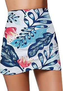 Armhr Boys Swim High Running Swim Shirring Bottom Swimsuit Bikini Swim Women's Briefs Beach Shorts Beach Swimwear Waist Bikini Skirt Shorts Swimwear Tankinis U Boot Pullover Women, blue, M