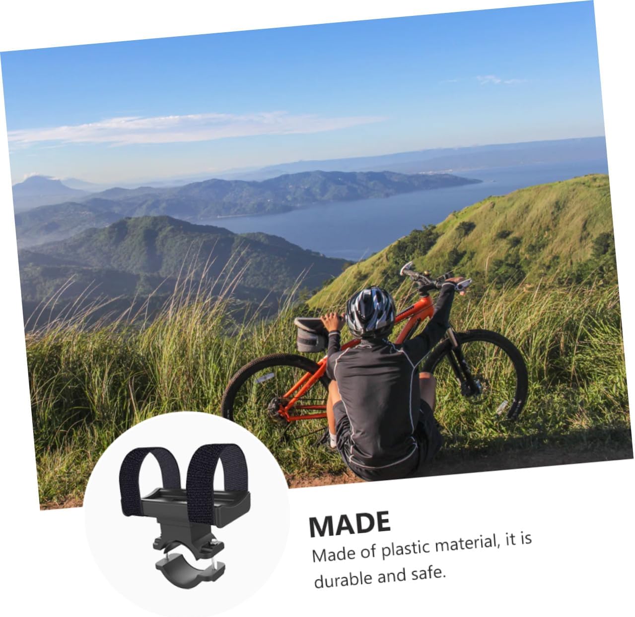 Abaodam Flashlight Holder Riding Night Universal Handlebars Mountain Cycling Bracket Holder for Bike Handlebar