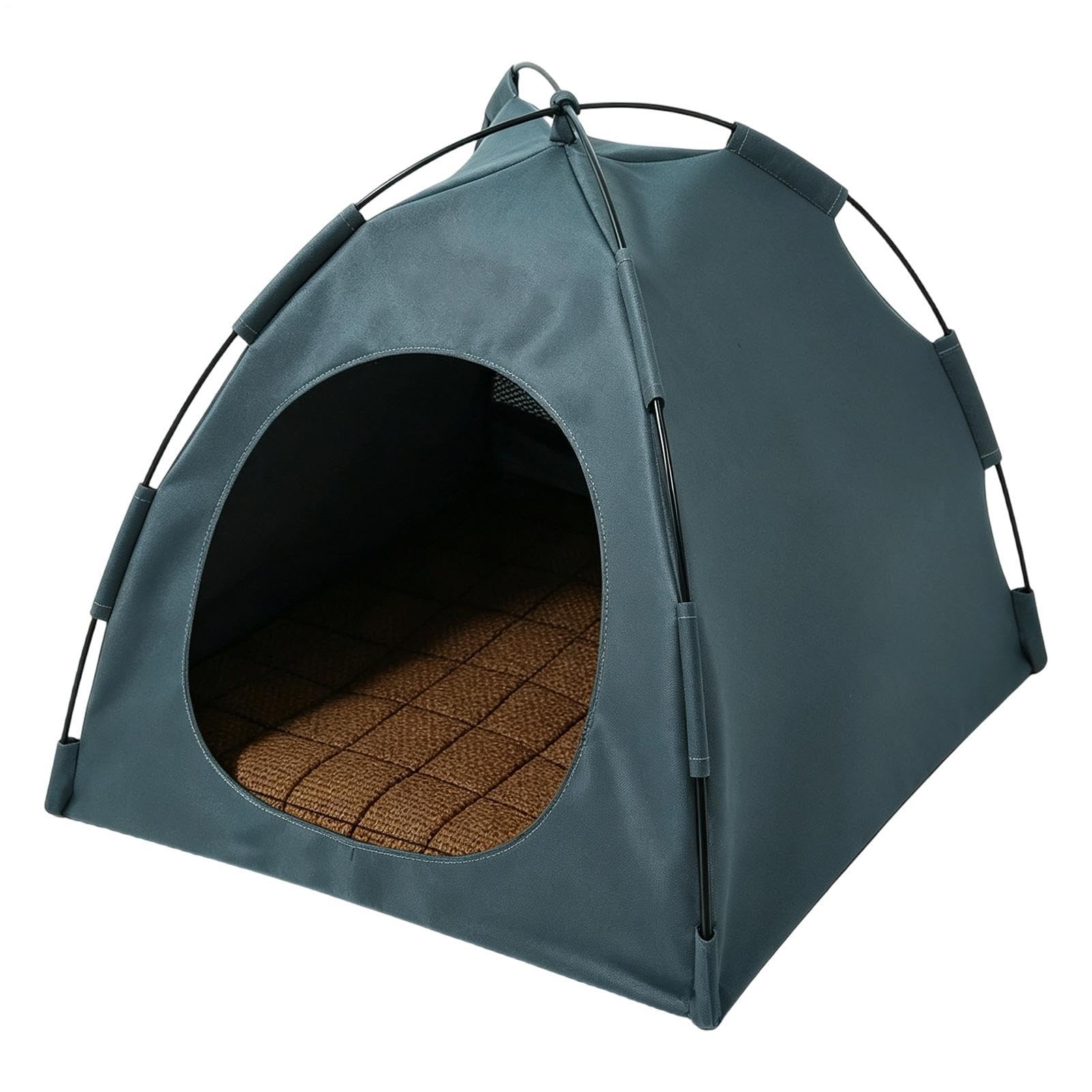 Tienda casa para gatos ventilada soluciona el estrés en camping viajes y noches de verano