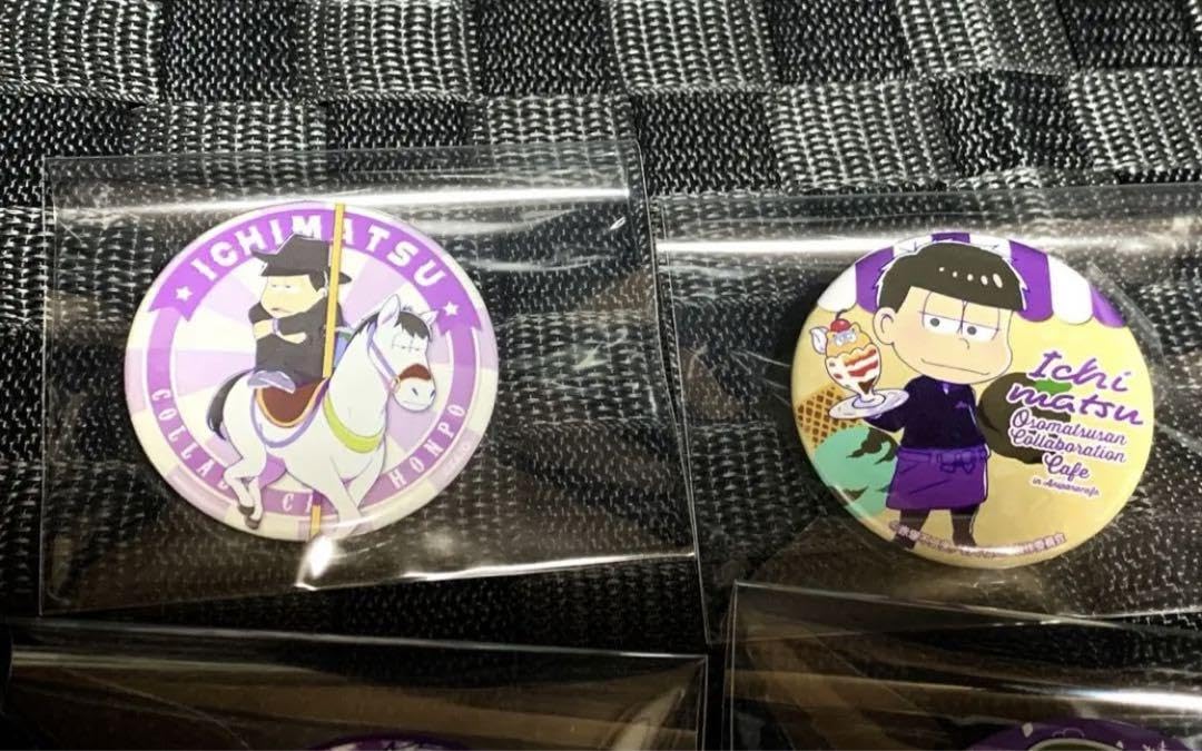 松野一松 缶バッチセット Amazon.co.jp: おそ松さん 松野一松 缶バッジ 4点セット ⑤