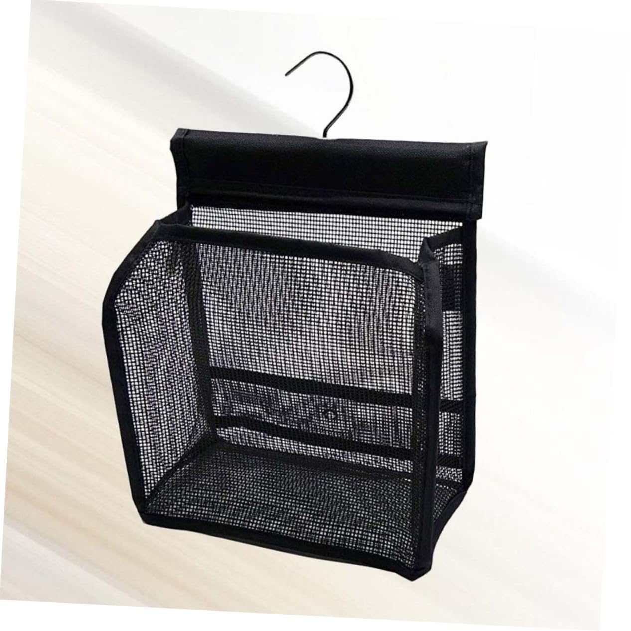 Set 3 Pezzi Borsa Rete Doccia Nero in Pvc Versatile per Bagno e Viaggio Organizer Portaoggetti Salvaspazio