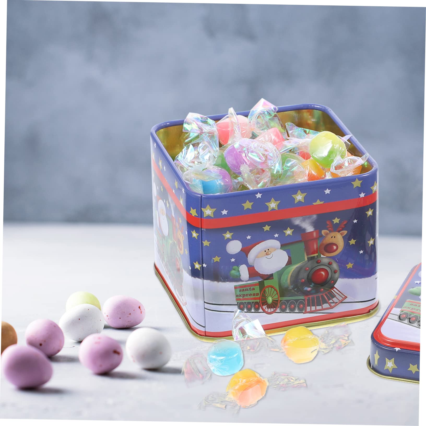Amosfun Scatoline Di 20 Pz Barattolo Di Caramelle Di Natale Regalini Natalizi Per Natale Scatoletta Scatole Dolci Da Dessert Con Finestra Natalizia Di Natale