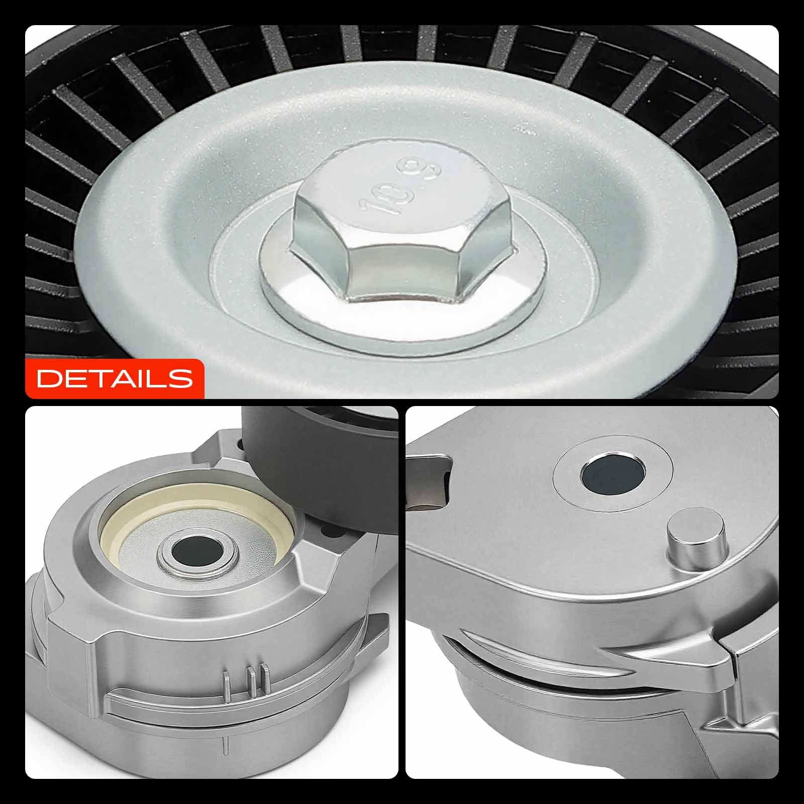 A-Premium Gruppo tendicinghia con puleggia compatibile con Dodge | Per Dodge Neon 2003-2005 e Chrysler PT Cruiser 2001-2010 2.4L, ricambio # 04668509AB, 04668509AC