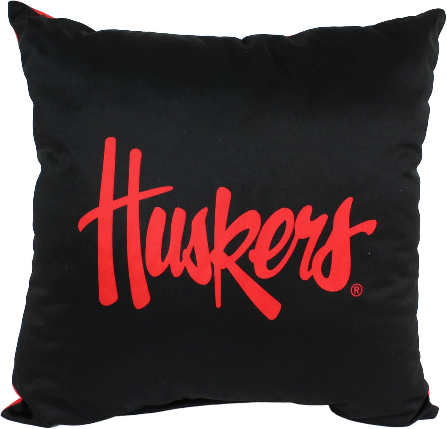 College Covers Everything Comfy Nebraska Cornhuskers 16" Decorative Pillow Reversible 2 Unique Sides
