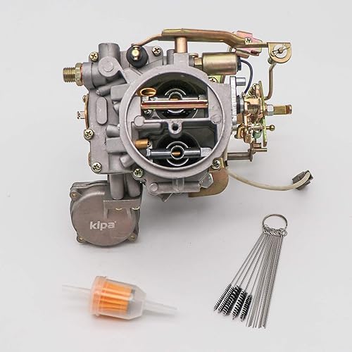 Miniatura 2 de KIPA Carburador para motores Land Cruiser 1969-1987 2F 4230CC FJ40, reemplaza el número OE 21100-61012, 21100-61050, 201055772420, con kit de