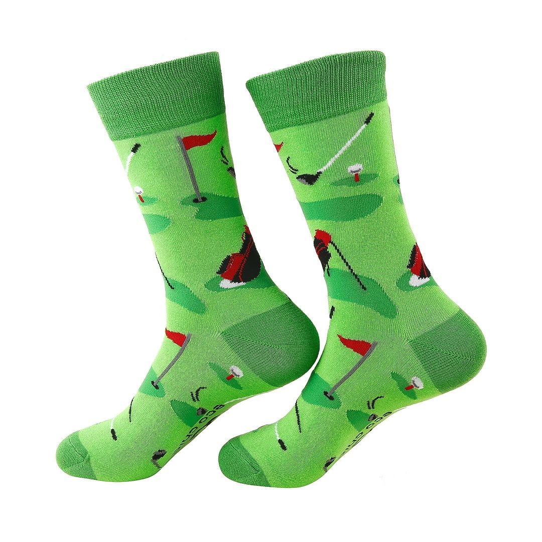 Eco Chic Unisex Golf Green Mens Bamboo Socks Breathable Hot And Cold Weather Uk 6-11 Single Pair (Golf Green)
