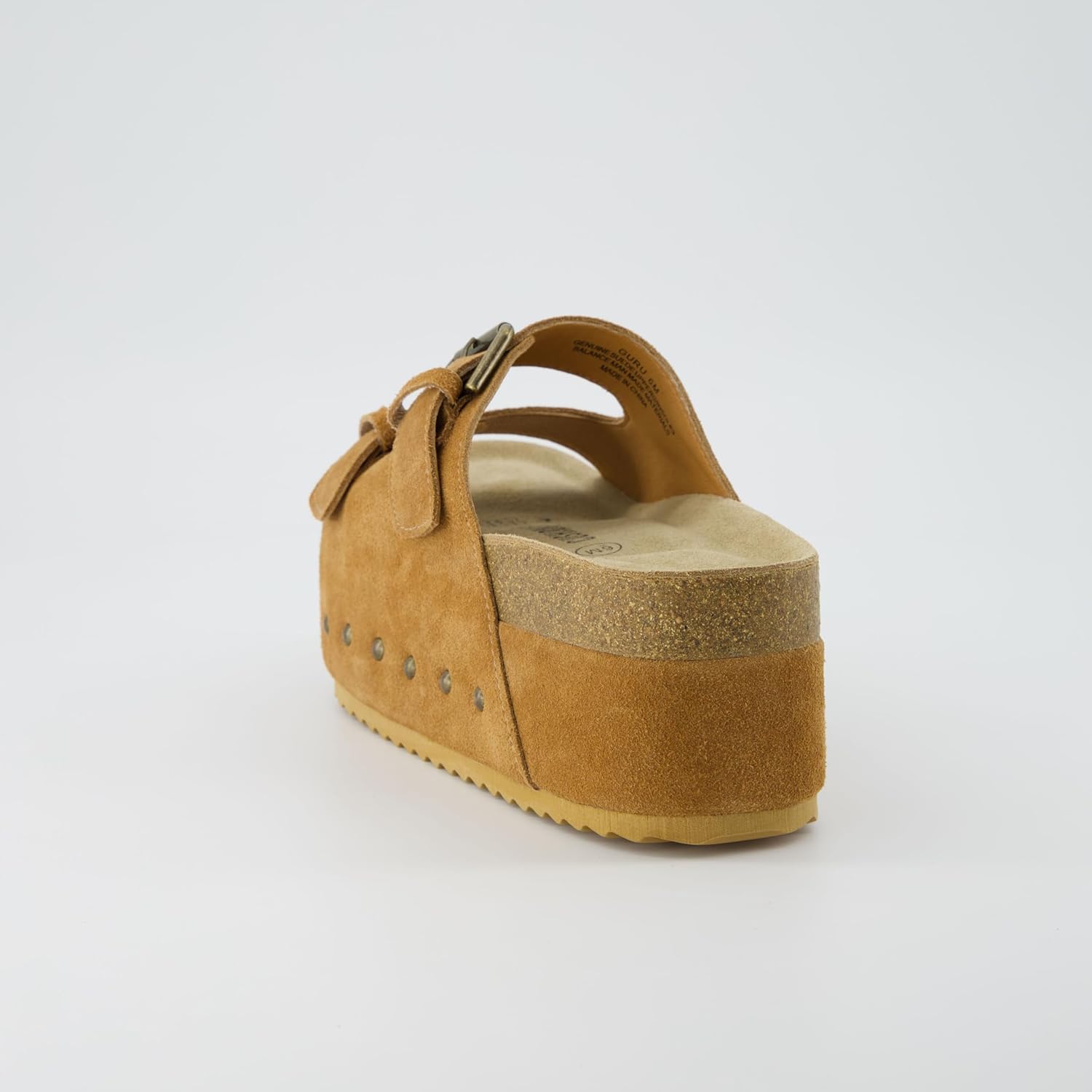 CUSHIONAIRE Guru Platform Sandals Women Footwear – Comfortable Genuine Leather Footbed Studded Chunky Slide Summer Sandals for Women 2025 - Image 6