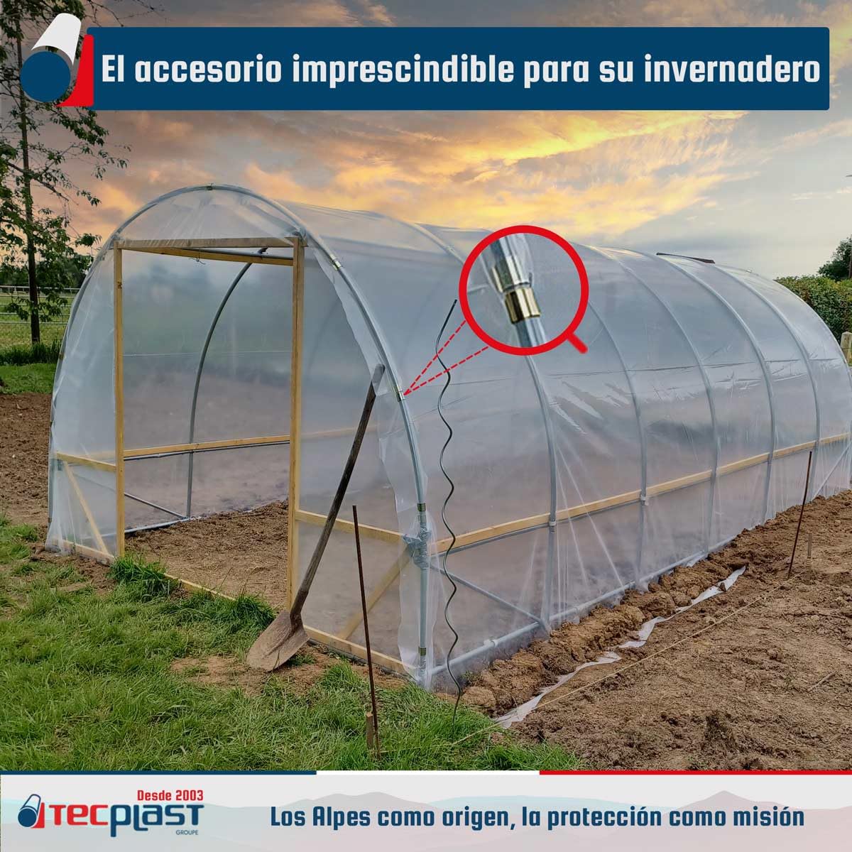 20 uds de Grapas para Plásticos de Invernadero 30mm x 30mm - Calidad Profesional TECPLAST 30CP - Grapas de Metal