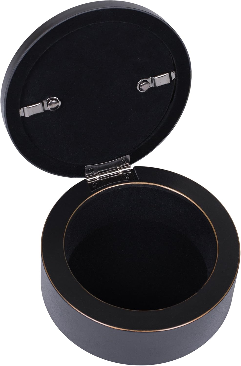 Cottage Garden Confirmation May Your Life Be Filled Black Rope Trim Petite Round Jewelry and Keepsake Box