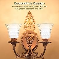 Vista 6 de Cubiertas de luz para ventilador de techo, vidrio de repuesto para globos de ventilador de techo, vidrio de reemplazo de lámpara, pantalla