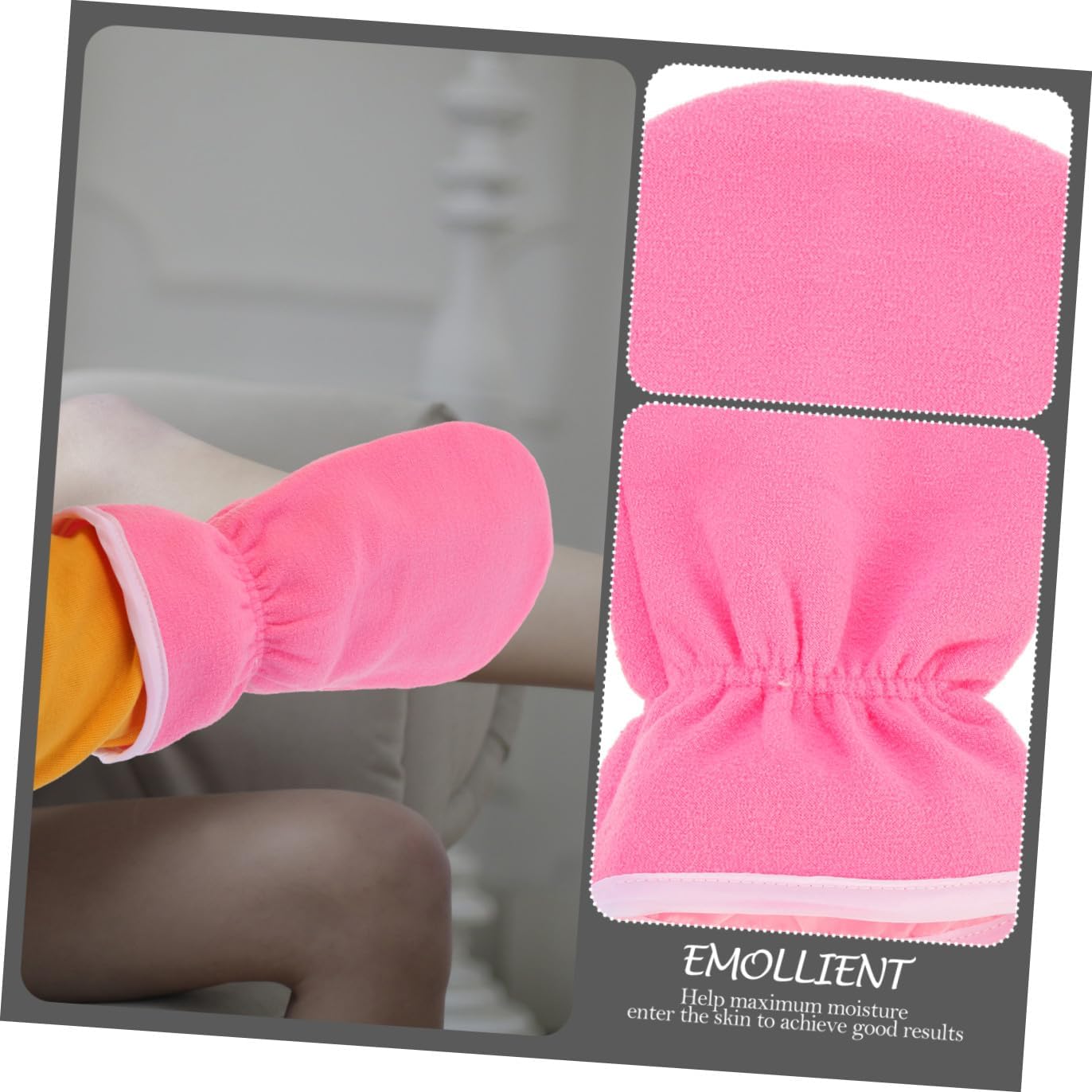 Healifty 3 Pairs Paraffin Wax Hand Spa Mitts with Thermal Seal Moisturizing Hand Care Gloves for Dry Skin Home Set with White Blue and Pink Colors