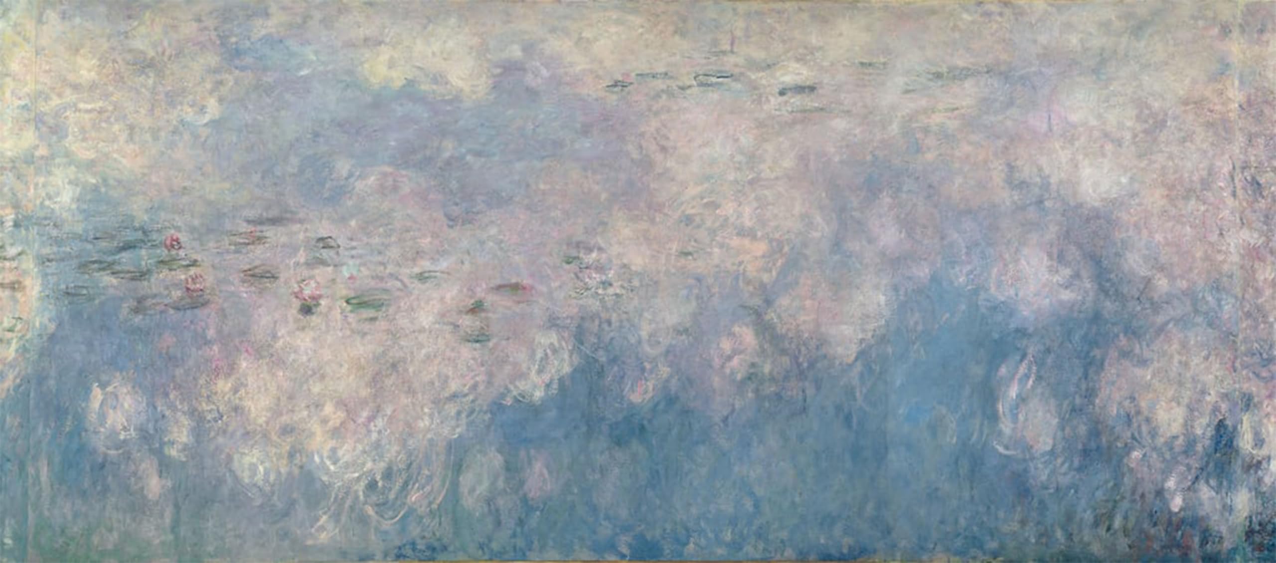 Posteriik No Frame Famous Modern Artwork Art Mural The Waterlilies The Clouds By Claude Monet Oil Paintings Pictures For Home Decor 60X90cm