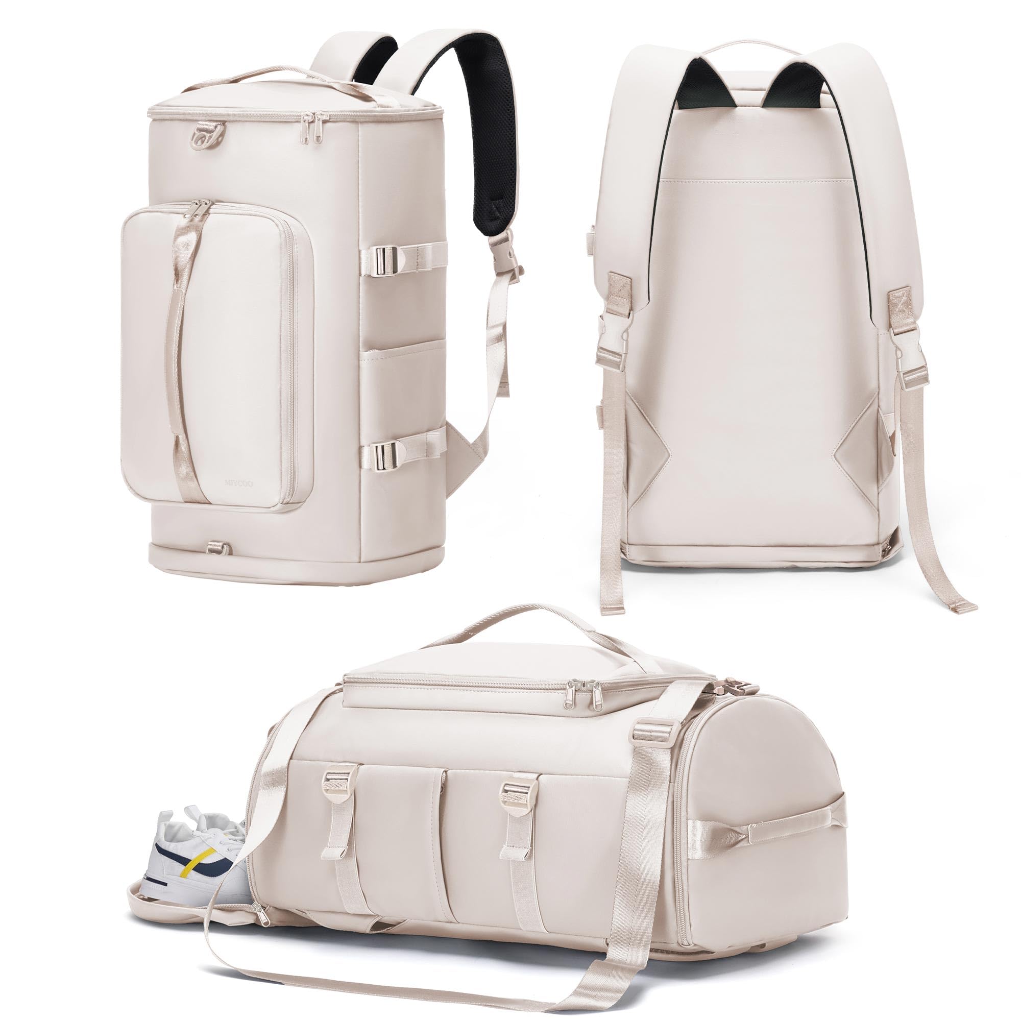 MIYCOO Gym Bag with Shoes Compartment, Duffle Bag, Backpack with Wet Pocket