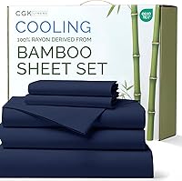 Vista 14 de Sábanas de bambú 100% rayón derivado de bambú, tamaño individual, sábanas refrescantes para individuales. Ropa de cama ultra suave, transpirable