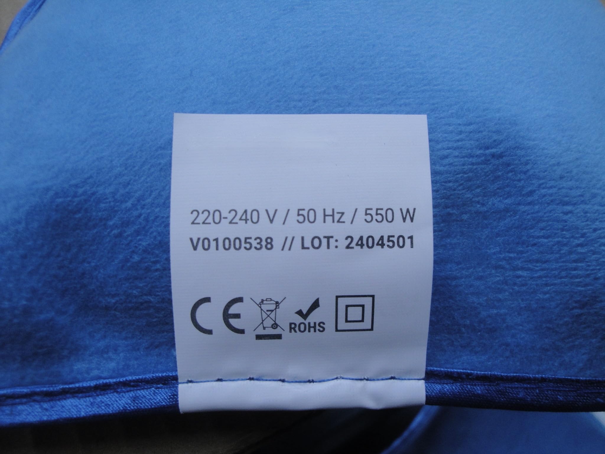 Termofor elektryczny, termofor z gorącą wodą, szybkie łagodzenie bólu, termofor z gorącą wodą, maksymalna temperatura 75ºC, 600 W, niebieska (3)