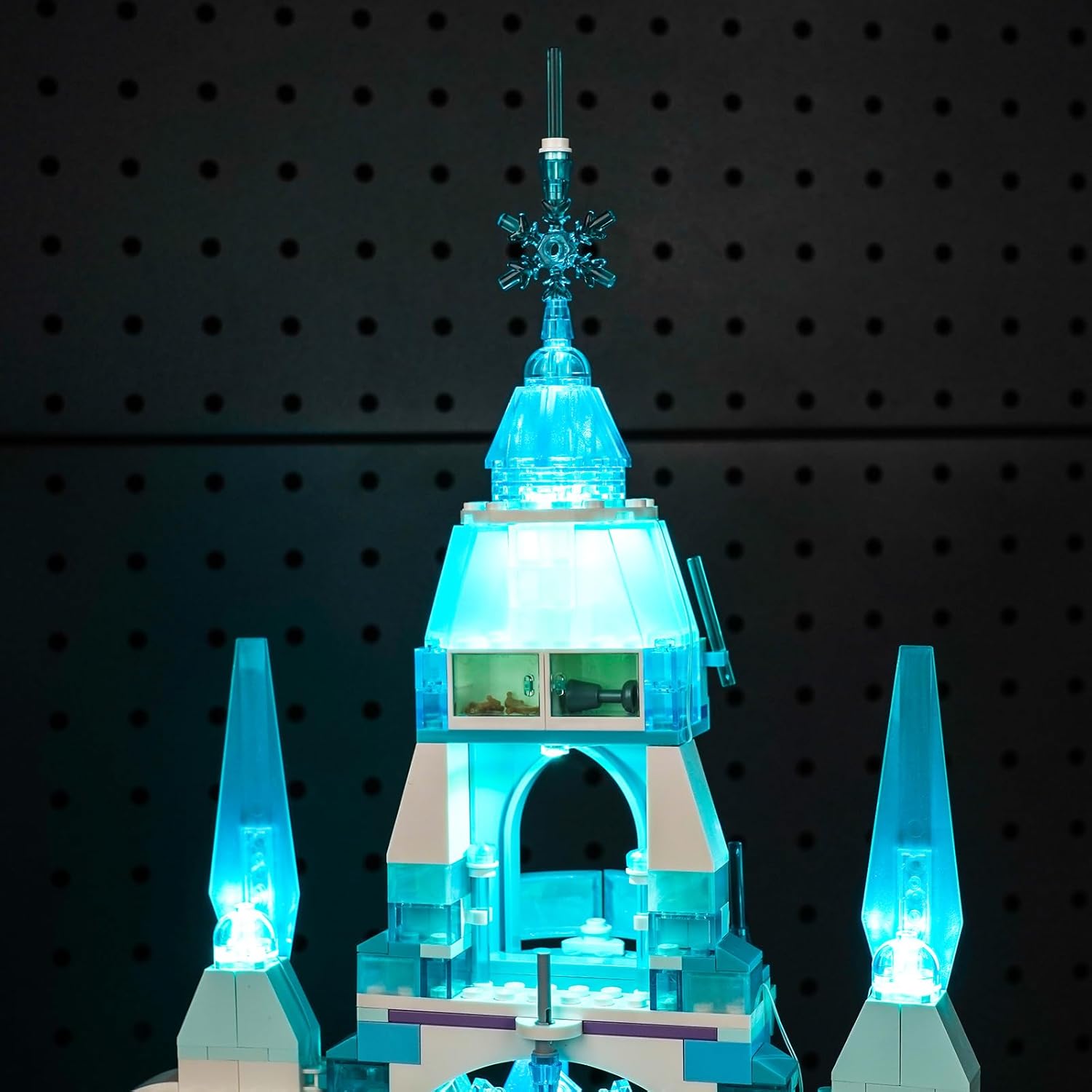 Upgraded Led Light Kit for Lego Elsa's Ice Palace Building Set, Compatible with Lego 43244 (Model Not Included)