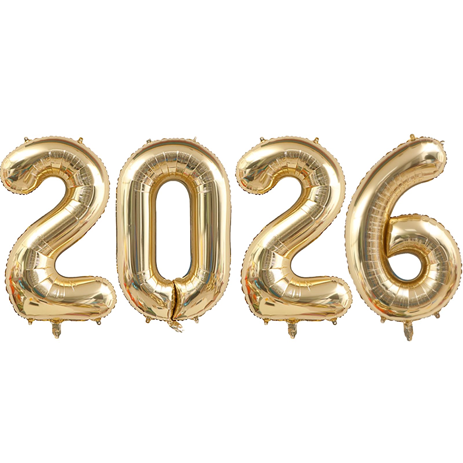 Photo 1 of Huge Light Gold 2026 Graduation Balloons 40 Inch 2026 Champagne Gold Mylar Foil Helium Number Balloons Class of 2026 Graduation Party Decorations Supplies
