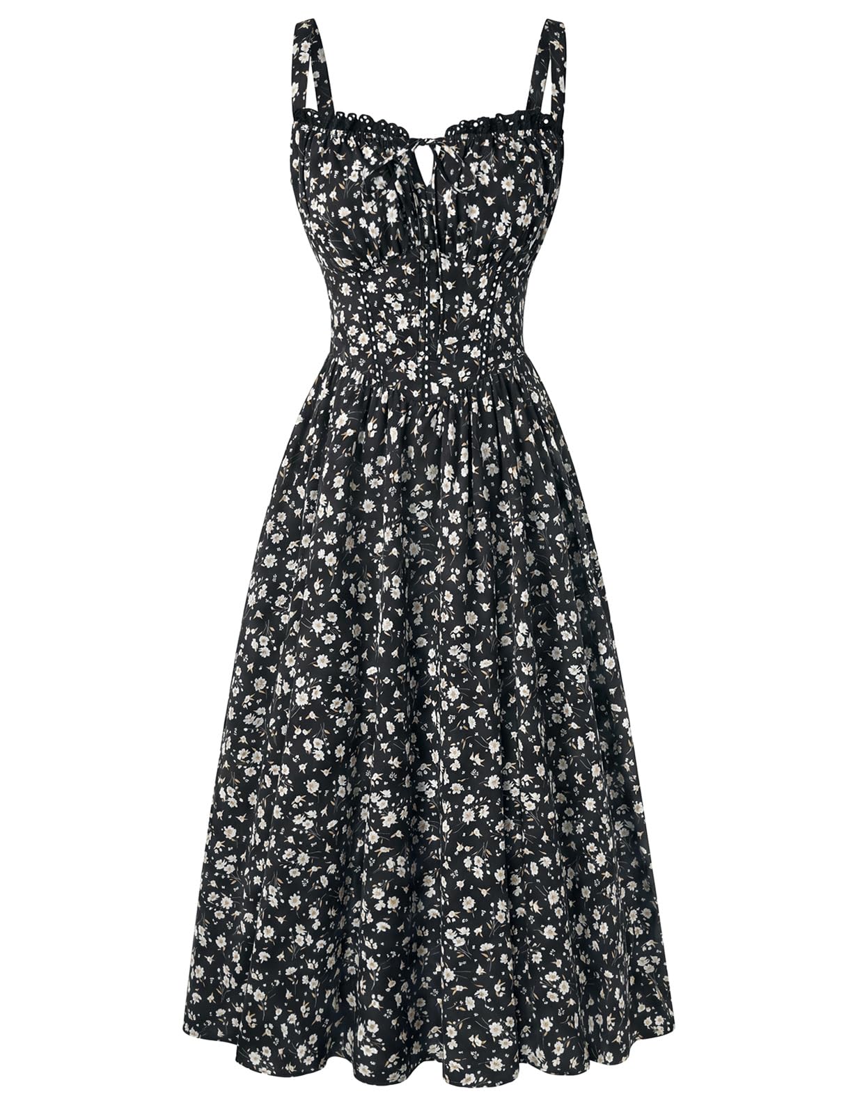 Scarlet Darkness Women 2026 Floral Corset Dress Summer Milkmaid Sundress