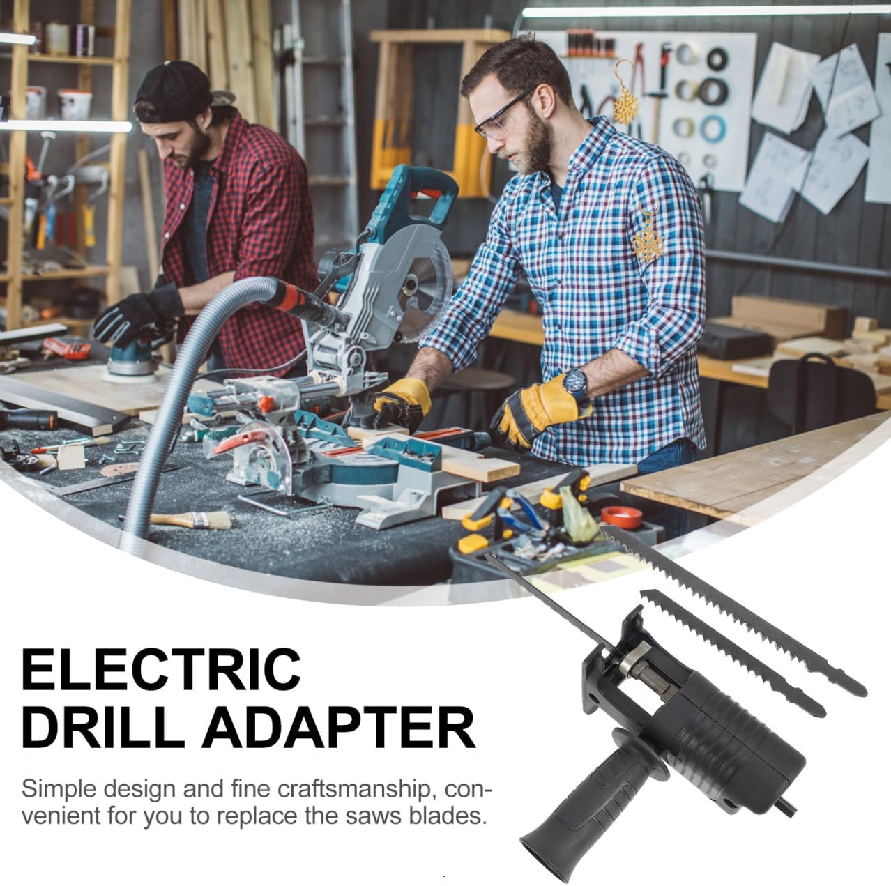 Artibetter Modified Power Drill into Electric Saws Drill Attachments Cutting Tool