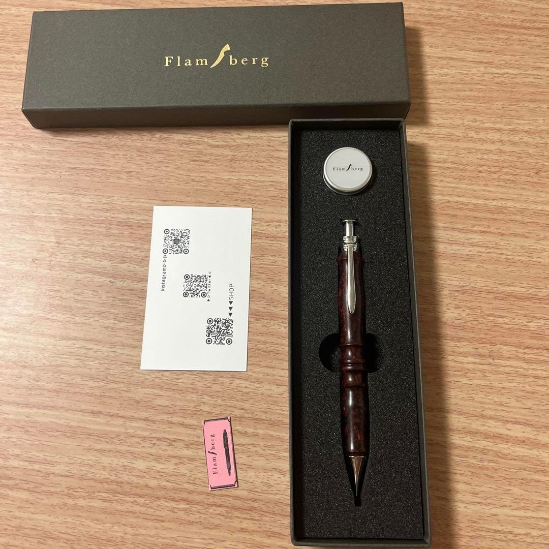 Flamberg サイアミースローズウッド変わり杢 木軸サンピューラ シャーペン
