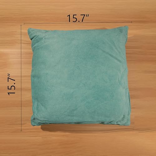 Miniatura 2 de LLappuil Almohada de 16 x 16 pulgadas (juego de 2), color azul aguamarina