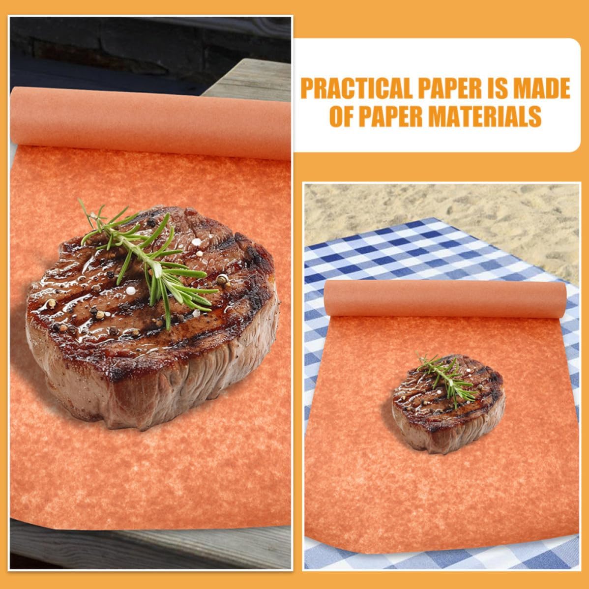 Butcher Roll Paper Smoking Brown Grease, for Proof Meat Kitchen