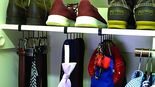 Miniatura 6 de Spark Innovators Ganchos de almacenamiento para debajo del gabinete, para tazas, utensilios, tazas de café, se adapta a estantes de hasta 1 pulgada,