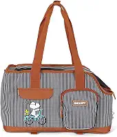 Bolsa de Transporte Up4You Listrada Marrom para Cães e Gatos