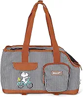 Bolsa de Transporte Up4You Listrada Marrom para Cães e Gatos
