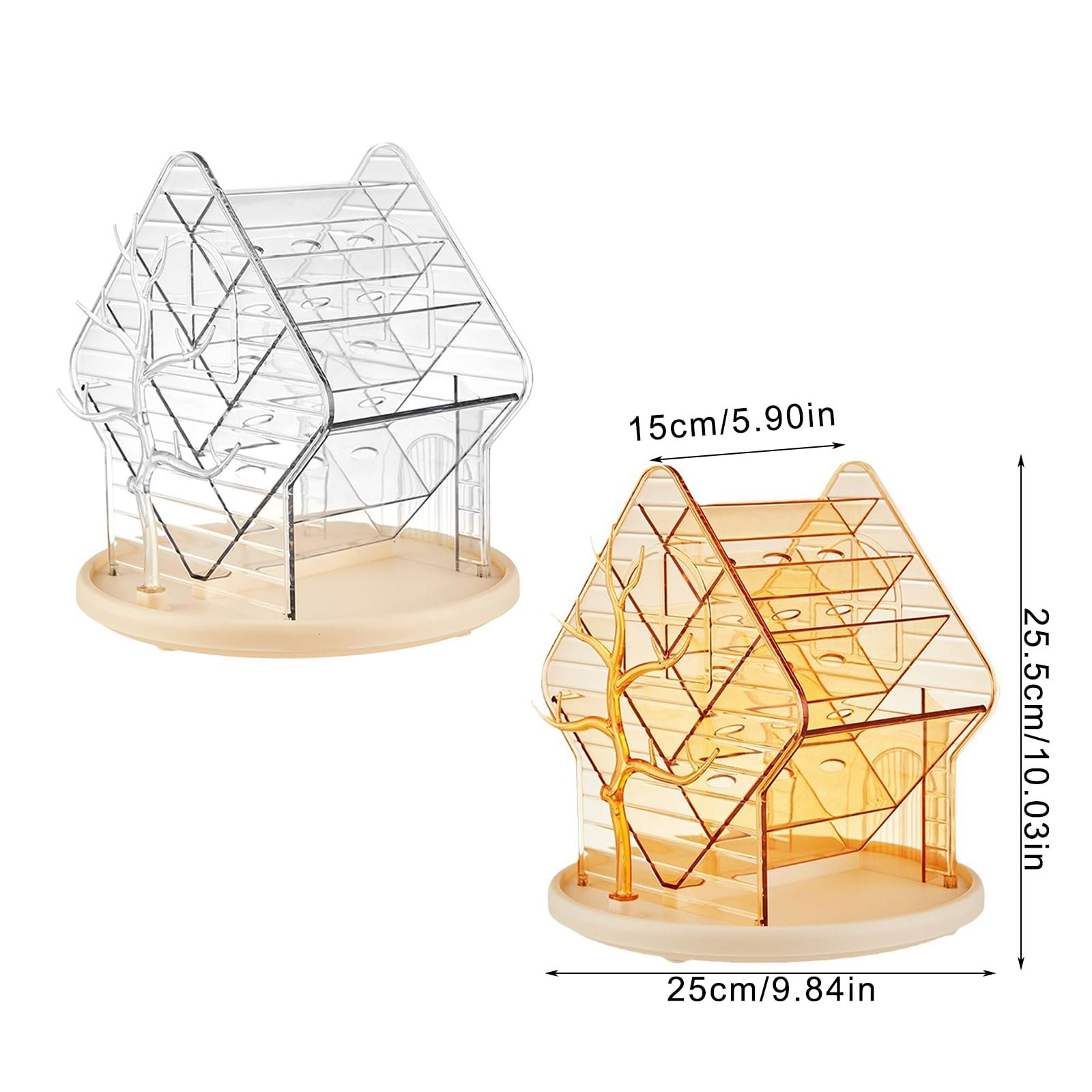 Générique cosmétique pivotant à 360 degrés, organisateur de bijoux de capacité, boîte de rangement pour pinceaux de maquillage et rouges à lèvres, organisateur de Table de vanité