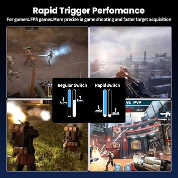 ATTACK SHARK X68 HE Magnetic Switch Mechanical Keyboard & R6PRO Wireless Gaming Mouse Combo