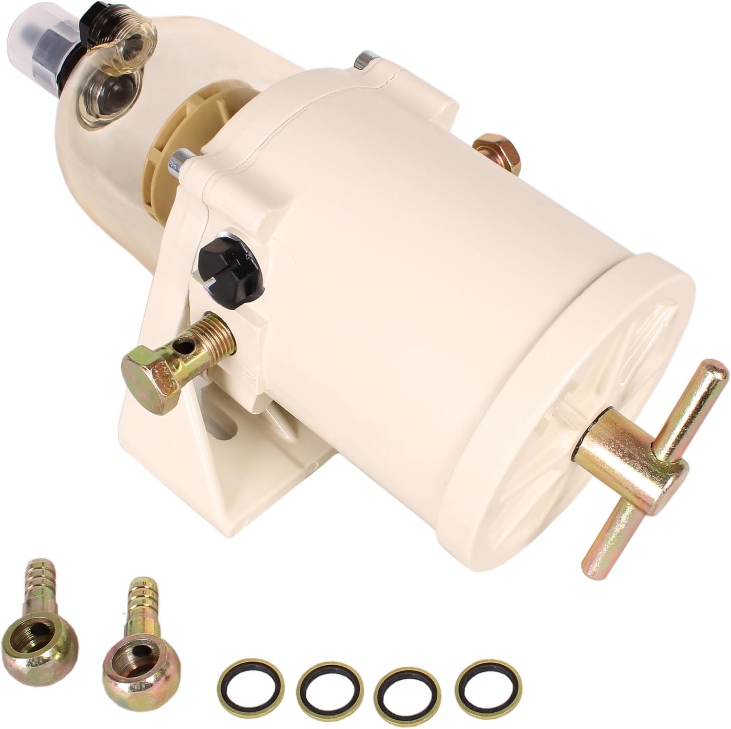Boat Engine 500FG 500FH DDZ113-FF-500FH Superior Fuel Filter Water Separator Assembly Turbine Mariner, 30 Micron