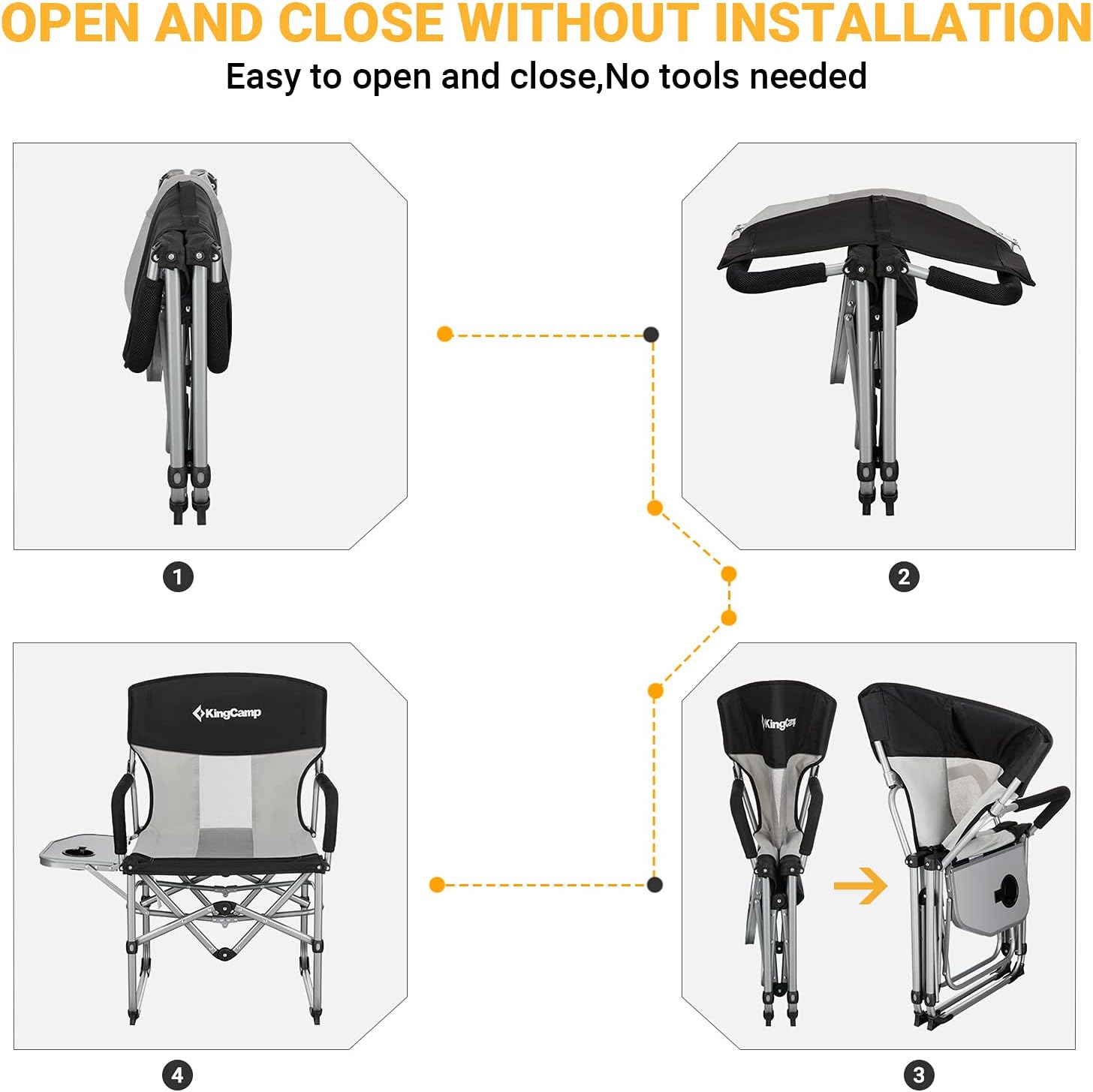 Buy KingCamp Camping Chairs for Adults Folding Chairs Camping Directors