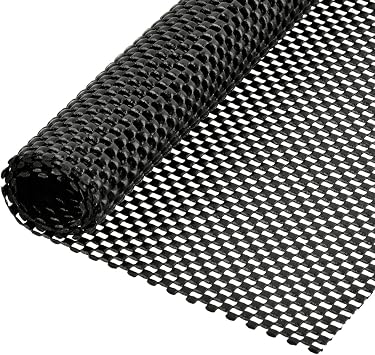 Multipurpose Non Slip Mat, 50x200cm PVC Anti Slip Rug Underlay - DIY Non Slip Matting Roll for Home, Office, Cars | Sofa, Table, Mattresses, Cup | Black