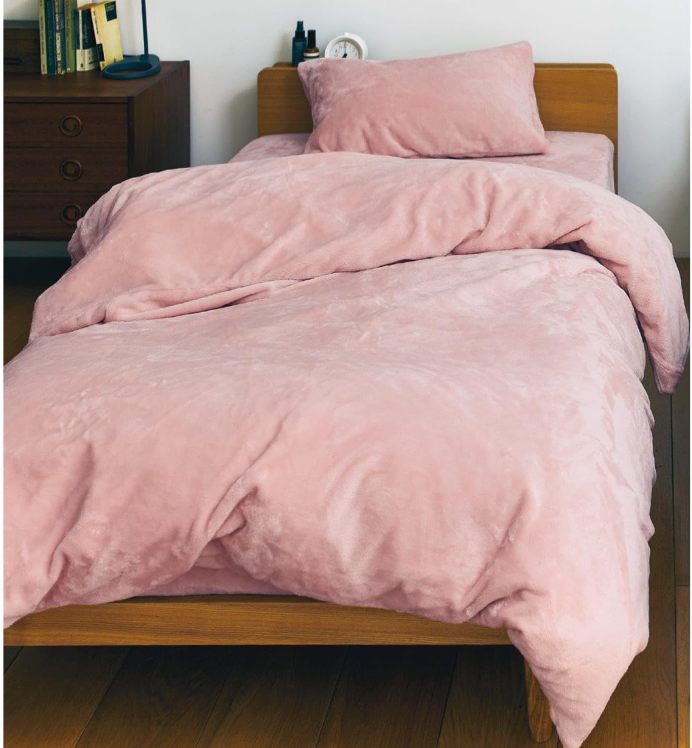 [ベルメゾン] 布団カバー セット 3点 吸湿発熱 あったか マイクロファイバー 冬 寝具カバーセット ピンク 和式シングル