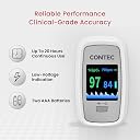 CMS50D1-Pro Finger Pulse Oximeter, Digital SpO2 and Pulse Rate Monitor with Pulse Waveform, Bar Graph, PI Value, Adjustable Brightness, PR Sound, Auto Power On/Standby, Auto Direction gallery image