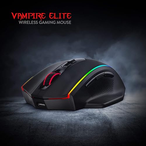 Miniatura 2 de Redragon M686 - Mouse inalámbrico para juegos, 16000 DPI con cableinalámbrico con sensor profesional, capacidad de potencia duradera de 45 horas