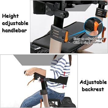 Electric Wheelchair, Foldable Motorized Power Walker, Dual Brakes, Ideal for Elderly and Disabled Mobility