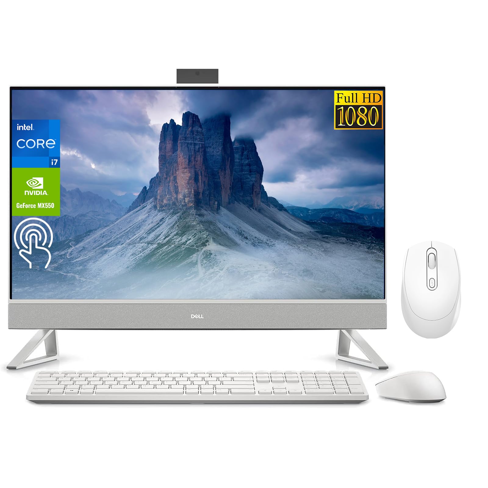 Dell Desktop Inspiron 27 All-in-One 2024, tela sensível ao toque