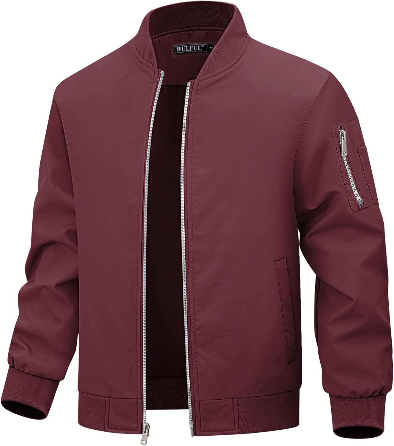 WULFUL Boy's Bomber Jackets Kids Spring Fall Zip Up Varsity Windbreak Jackets