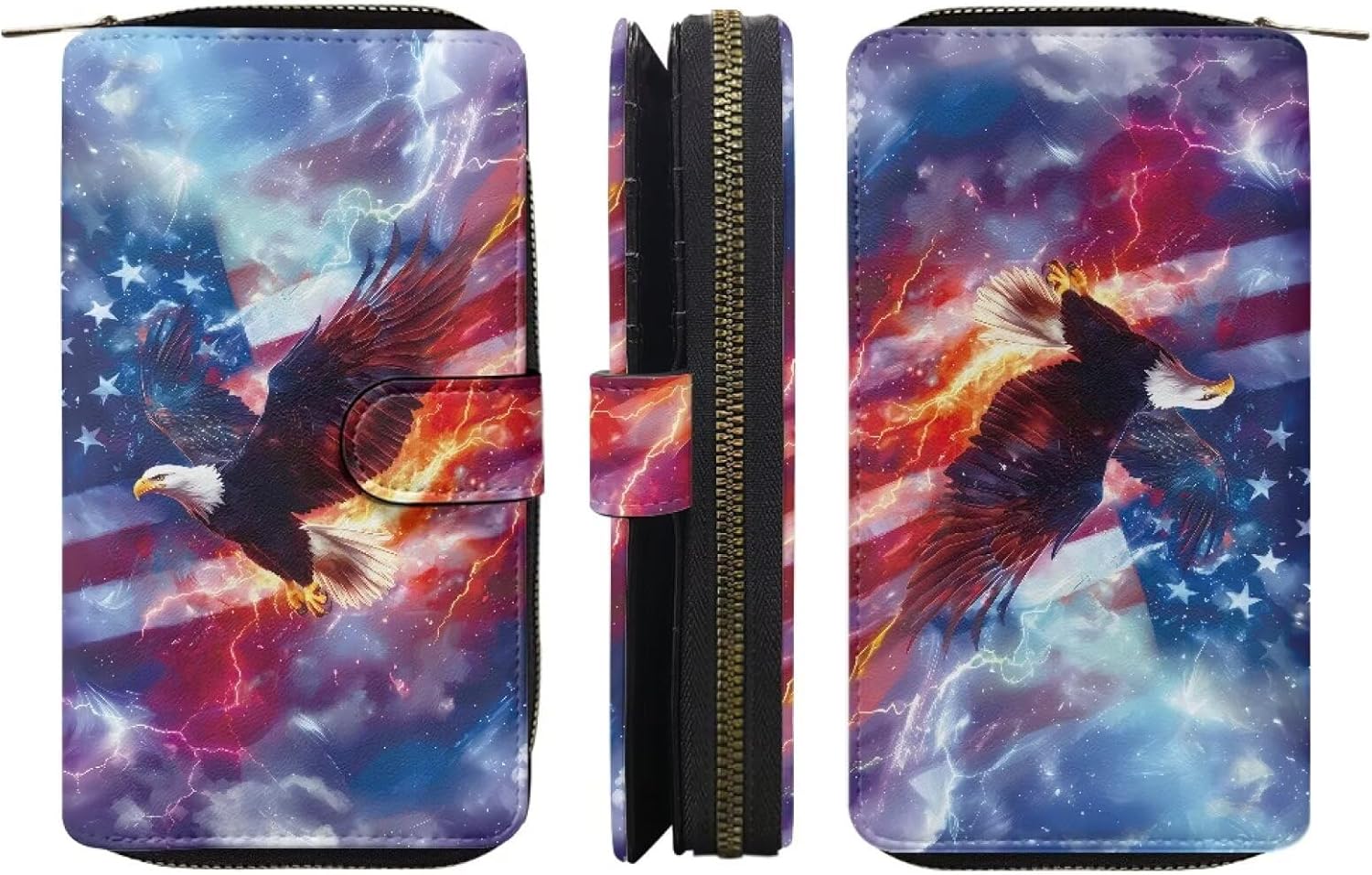 COEQINE Animal Wallet, Cute Chicken Long Leather Money Bag, Handbag With Zipper for Coin Phone, Travel Handbag for Party - Image 2