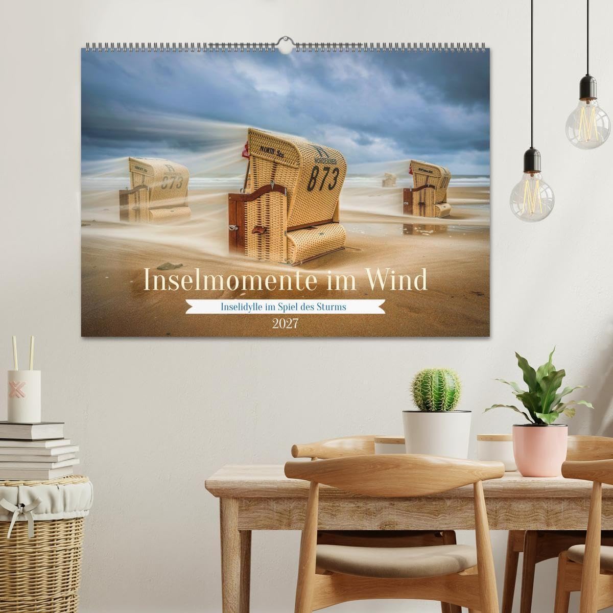 Inselmomente im Wind (Wandkalender 2027 DIN A2 quer), CALVENDO Monatskalender: Inselidylle im Spiel des Sturms zeigt jene seltenen Momente, in denen ... Himmel, Wind, der Geschichten trägt.